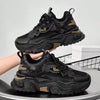 Multi Functional Thick Soled Women's Casual Sports Shoes, Breathable Mesh Upper And Durable PU/Rubber Sole, Lace Up Casual Sports Shoes With Blue Decoration, Very Suitable For Casual Wear, Versatile Shoe Accessories