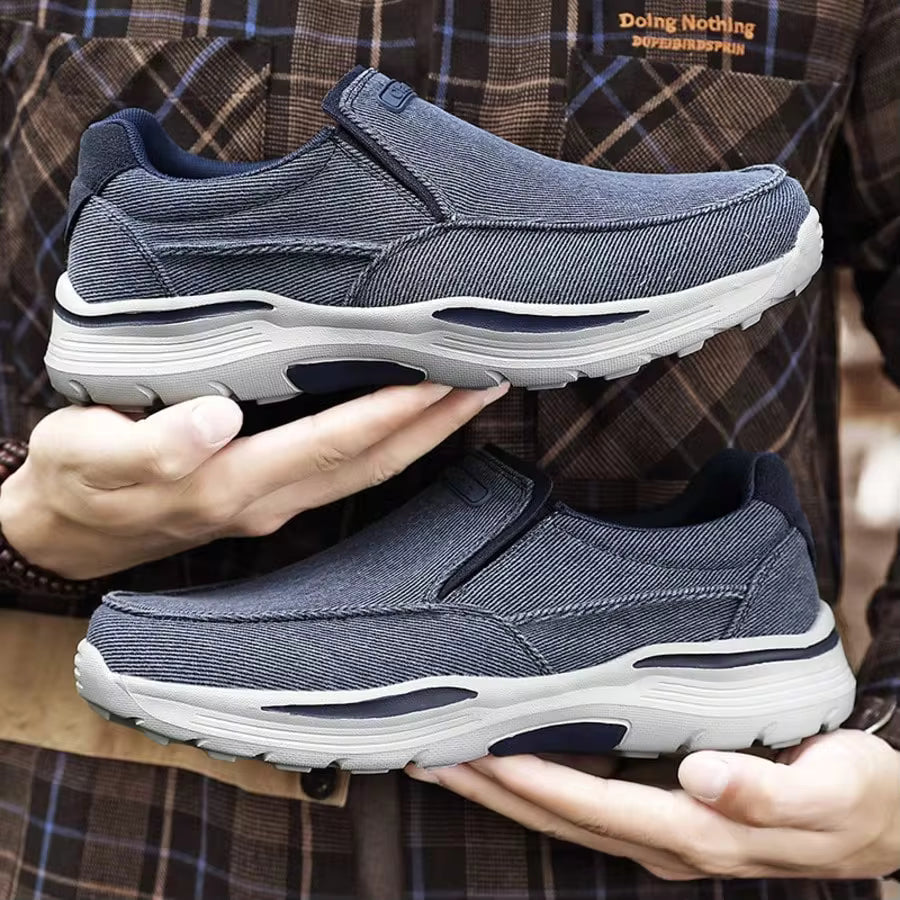 Men's Fashionable Casual Shoes Sports Shoes Summer Breathable Sports Shoes Running Shoes Slow Running Tennis Shoes Flat Shoes Thick Soled Canvas Shoes